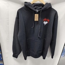 Stussy black hooded sweatshirt