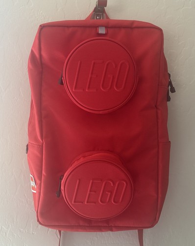 Lego brick 1x2 school backpack - brick,