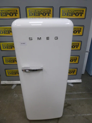 Smeg fridge with icebox - with, white