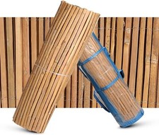 4M Natural Bamboo Reed Slat Fence Roll Privacy Garden Outdoor Screening Panel UK