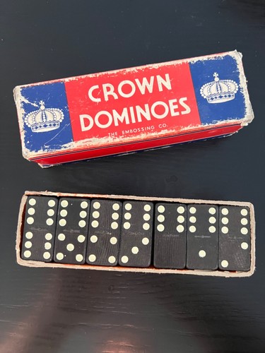 Vintage crown dominoes the - vintage,