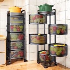 Kitchen Rotating Trolley Shelf