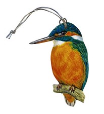 Kingfisher Christmas Tree Decoration - Hanging Kingfisher Gift - R10-D