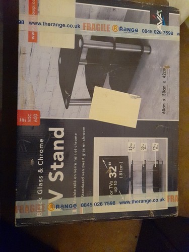 Boxed stand black tempered - stand,