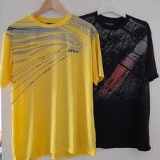 Mens ATLAS FOR MEN Yellow Black T Shirt Bundle Size UK Medium Sport Top Training