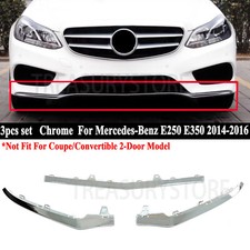 For Mercedes-Benz W212 E350 E400 4Door 2014-2016Front Bumper Molding Trim Chrome