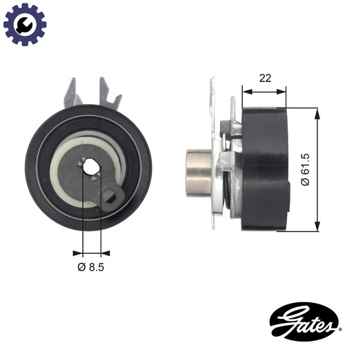 Tensioner pulley timing belt - pulley,