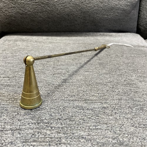 Vintage brass candle snuffer - candle,