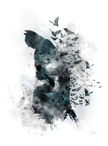 Art print batman - batman, illustration