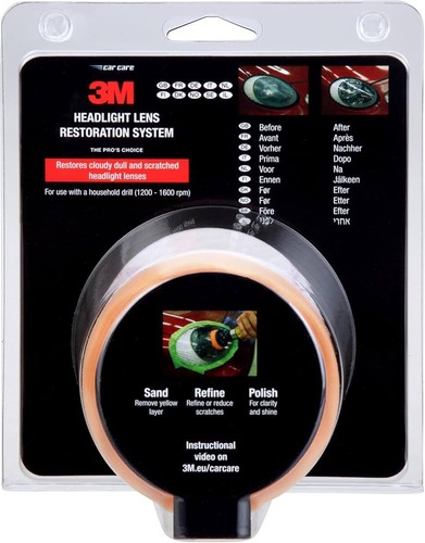 Headlight lens restoration - 3m,