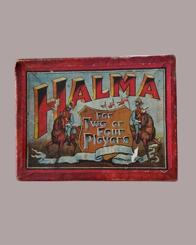 Vintage halma game box - vintage,