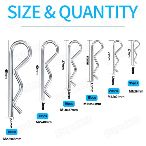 100pcs clips cotter pins - r,