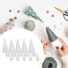 15x Craft Foam Cones White