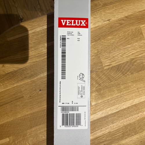 Velux blind dkl p25 - blind, white