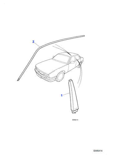 Jaguar genuine drip moulding - genuine,