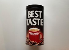 vintage NESCAFÉ Coffee Best Taste Circular Tin 21.5 cm - empty