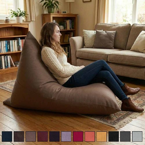 Faux suede bean bags - bean,