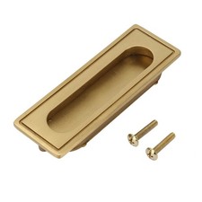Brass Recessed Furniture Handle Kitchen Cupboard Cabinet Wardrobe Drawer Pulls♫