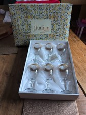 Italian Decor Boxed Glasses X6