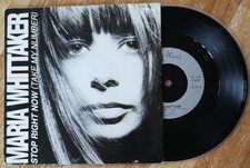 Maria Whittaker – UK 1990 PicSleeve 7": Stop Right Now(Take My Number) BWR 35