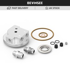 BEVINSEE Oil Filter Housing Cover Cap Adapter For BMW M50 S50 S52 S54 Oil Cooler