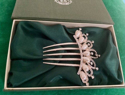 Boxed rose gold bridal hair - rose,