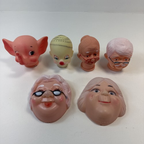 Vintage rubber face doll - face,