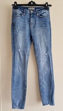 Denim & Co Light Blue Ripped