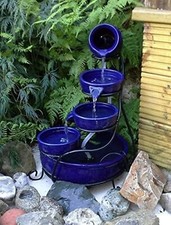 Blue solar ceramic garden - blue,