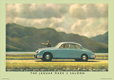 MK2 Jaguar Saloon Poster Picture Print (Plus E Type Mk2 XK150 XJS V-12)