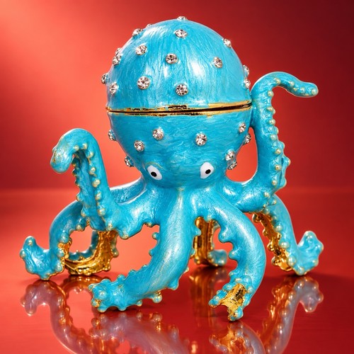 Jeweled blue octopus - octopus, trinket