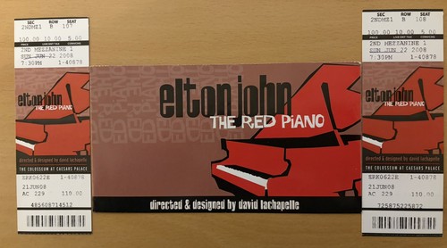 Elton john red piano tour - red,