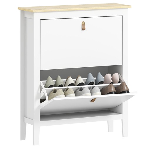 Homcom drawer shoe cabinet - 2,