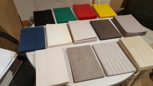 Dyed wood veneer samples - wood,