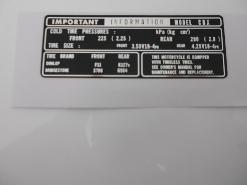 Honda cbx 1000 tyre - honda, 1000,