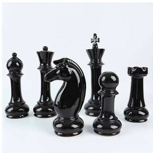 Unique ceramic chess piece
