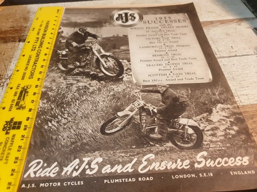 1955 ajs motorcycle - , original