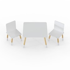 Child's White Themed Table and