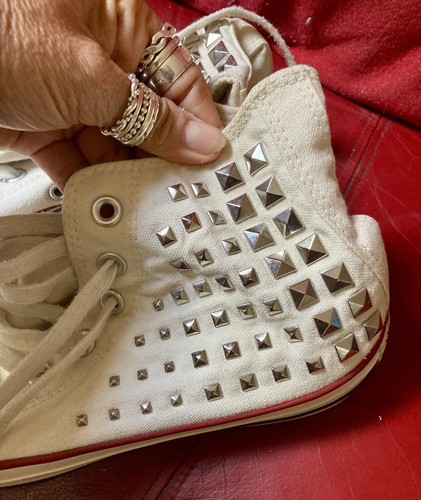 Converse white studded - studded, high