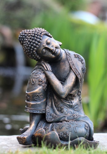 Garden ornament sitting buddha - sitting,