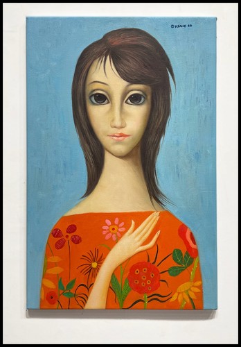 Keane painting lady in - keane,