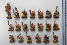 20 DWARF WARRIORS Plastic Dwarfs Dispossessed Army Well Painted Warhammer 59