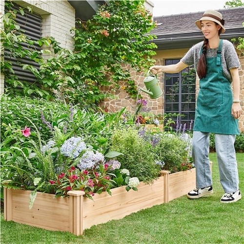 Wooden raised garden - wooden,