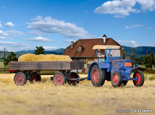 Lanz tractor with rubber truck - tractor,