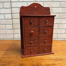 Antique Vintage Red Wooden