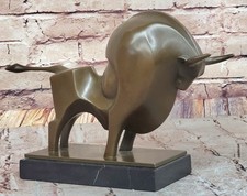 Collectible Bronze Bull Statue