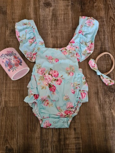 Baby girls floral romper - baby, with