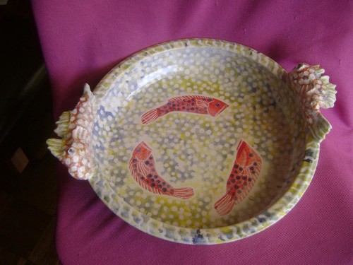 Large italian exotic - large, majolica