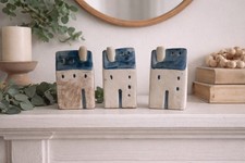 Ceramic House Ornament Set –