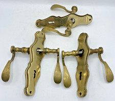 3 vintage french door handles